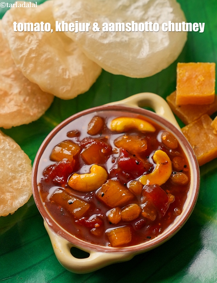 Step 28 – Enjoy <strong>Bengali tomato chutney&nbsp;| tomato, khejur &amp; aamshotto&nbsp;chutney |&nbsp;tomato khejur chutney |&nbsp;</strong> with some <a …