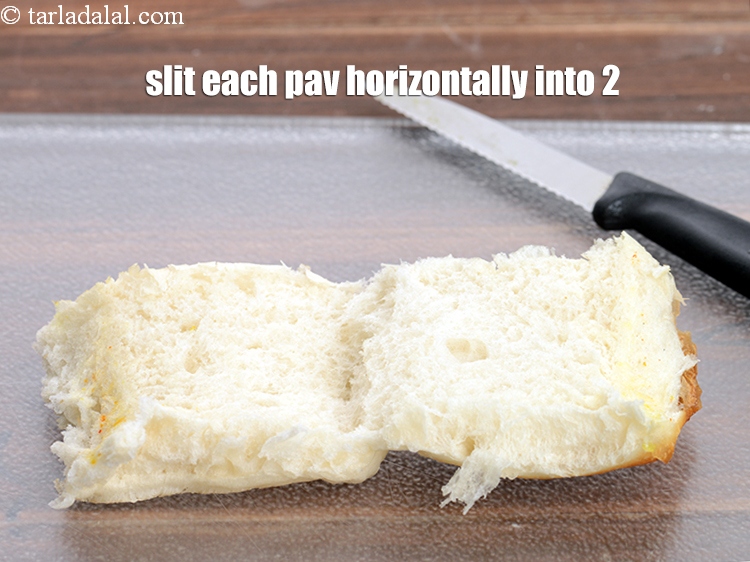 Step 27 – Slit each pav horizontally into 2.&nbsp;
