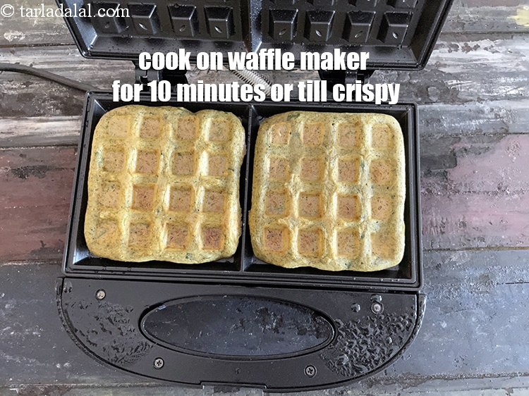 Step 27 – <meta charset="UTF-8" /> Cook in a waffle maker for 10&nbsp;minutes or till the waffles are …