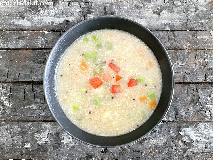 Step 35 – Top <strong>jowar vegetable porridge | healthy jowar upma for weight loss | sorghum porridge |&nbsp;</strong>with&nbsp;<meta …