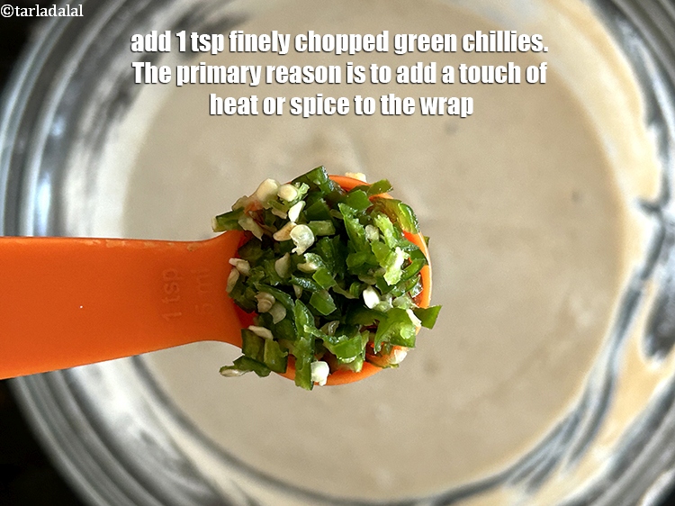 Step 26 – Add&nbsp;<meta charset="UTF-8" /><strong>1 tsp&nbsp;finely</strong>&nbsp;<a href="glossary-chopped-green-chilli-820i">chopped green chillies</a>.&nbsp;The primary reason is to add a touch of …