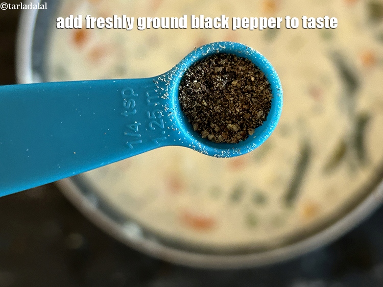 Step 30 – Add freshly ground black pepper to taste.