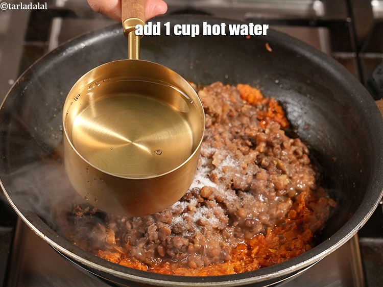 Step 26 – Add 1 cup hot water.