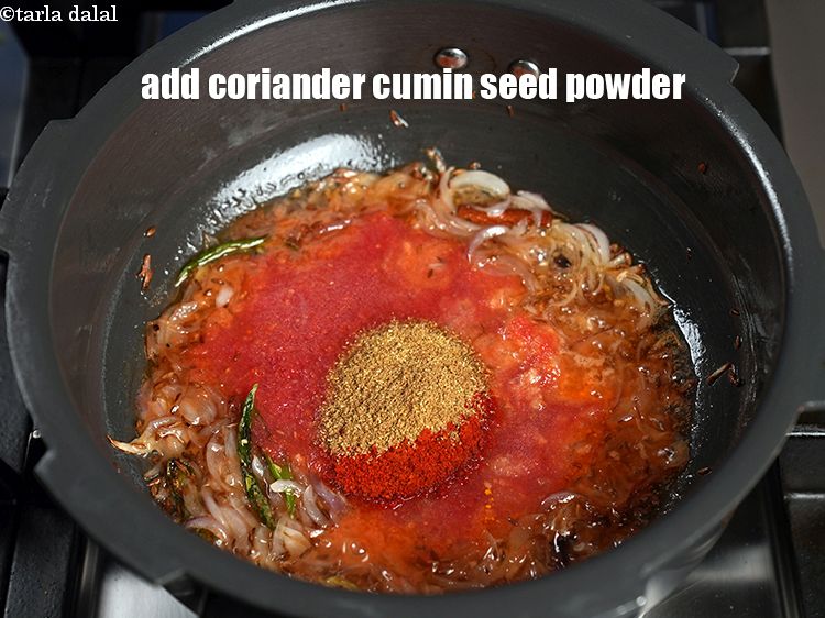 Step 26 – Add 1 tsp coriander cumin seed powder.