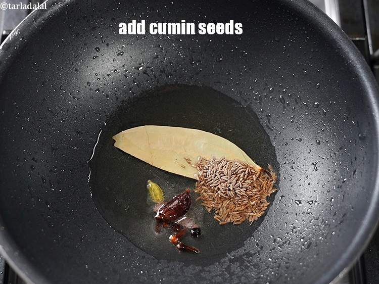 Step 26 – Add 1 tsp <a href="https://www.tarladalal.com/glossary-cumin-seeds-jeera-zeera-381i">cumin seeds (jeera)</a>.