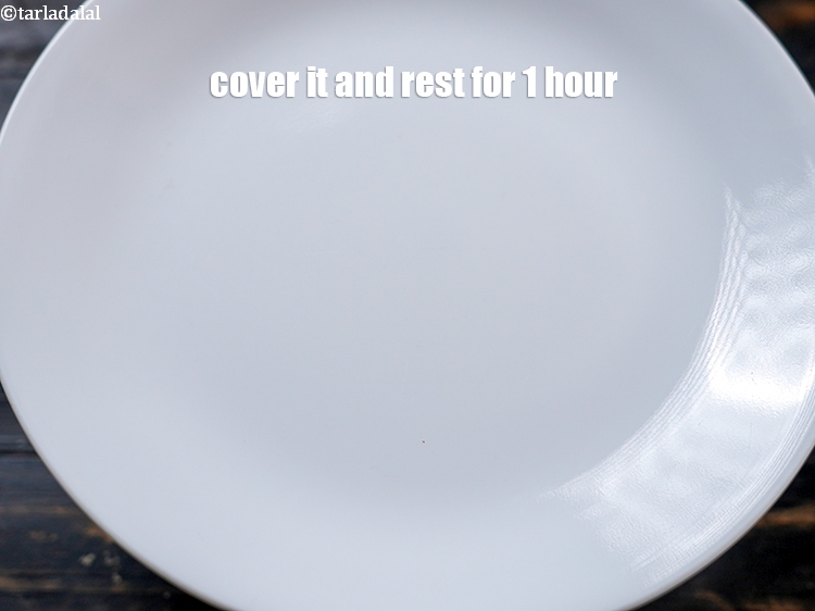 Step 26 – Cover with a wet muslin cloth or a lid and keep aside to rest for …