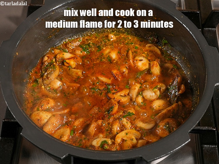 Step 26 – Mix well and cook on a medium flame for 2 to 3 minutes, while stirring …