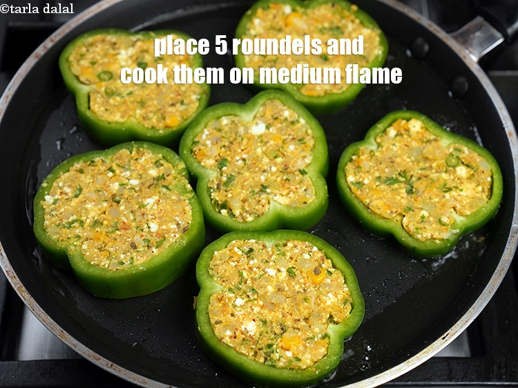 Step 26 – Place 5 roundels and cook them on medium flame.