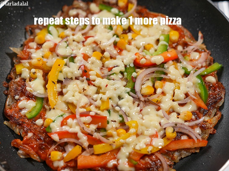 Step 26 – Repeat steps 1 to 3 to make 1 more pizza.