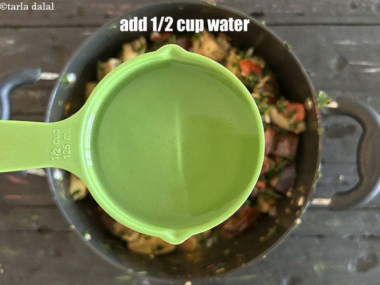 Step 27 – Add 1/2 cup water.&nbsp;