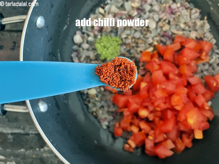 Step 26 – Add&nbsp;<meta charset="UTF-8" />1/4 tsp&nbsp;<a href="glossary-chilli-powder-red-chilli-powder-339i">chilli powder</a>.