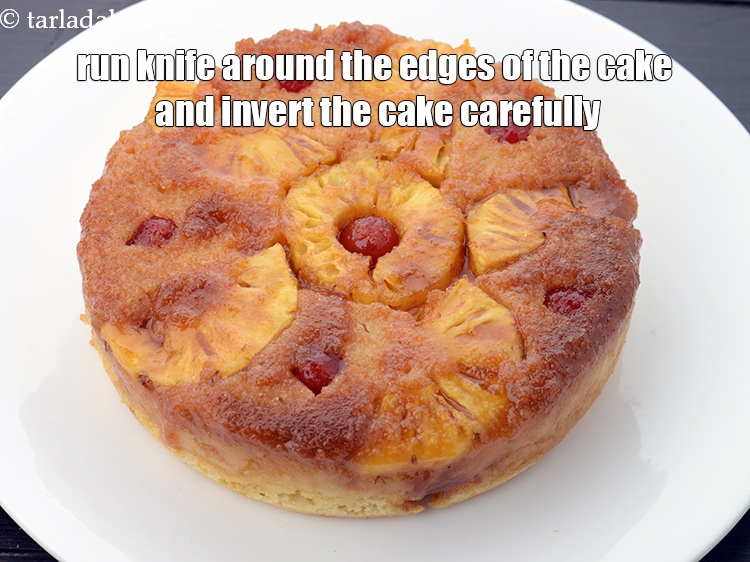 Step 26 – Run knife around the edges of the cake and invert the cake carefully.