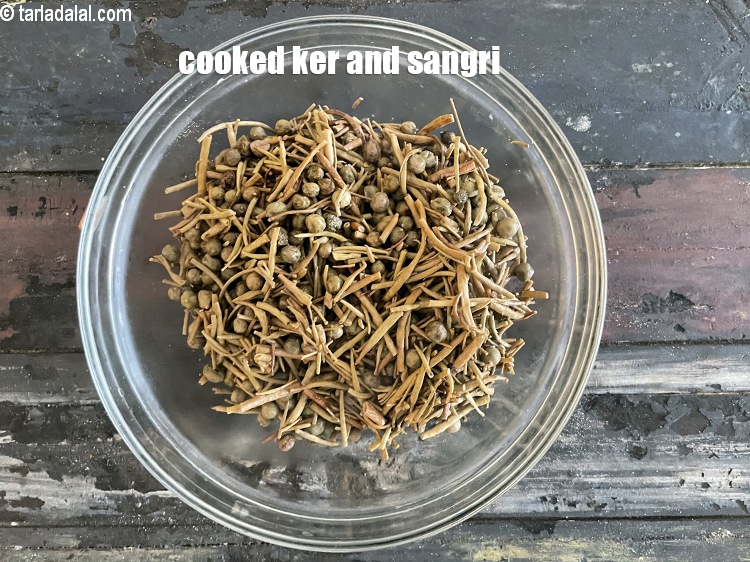 Step 29 – Keep aside. Cooked ker and sangri.