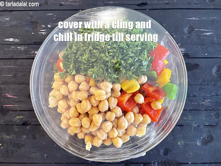 Step 26 – Cover with a cling wrap and chill in fridge till serving.