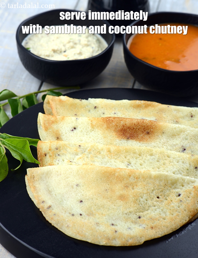 Step 26 – Serve&nbsp;<strong>maida dosa recipe | no rice no dal instant dosa | Indian maida dosa with …