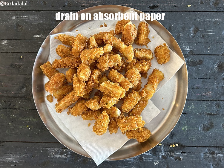 Step 26 – Drain on an absorbent paper.