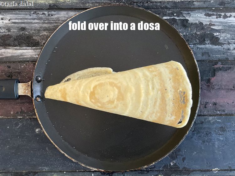 Step 31 – Fold over into a dosa.&nbsp;