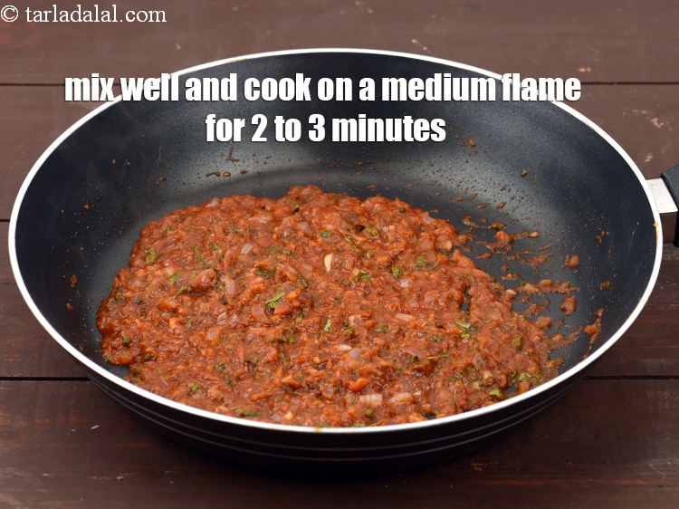 Step 28 – Mix well and cook on a medium flame for 2 to 3 minutes, while stirring …