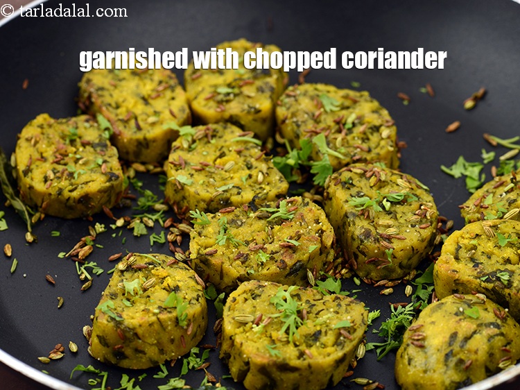 Step 25 – Garnish with <a href="https://www.tarladalal.com/glossary-chopped-coriander-783i">chopped coriander (dhania)</a>.