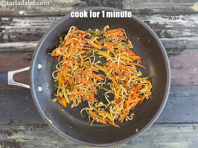 Step 27 – Cook on a medium flame for 1 minute, while stirring occasionally.