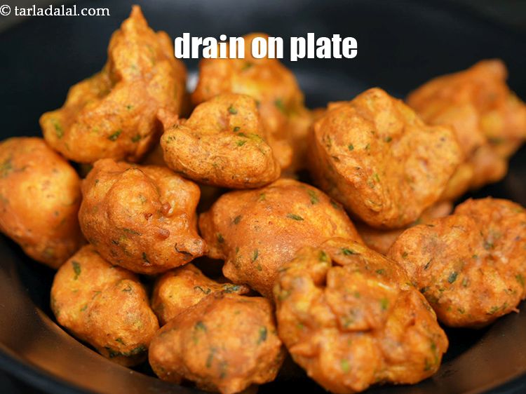 Step 25 – Drain on an plate.