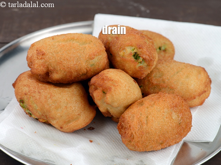 Step 26 – Drain on an absorbent paper.