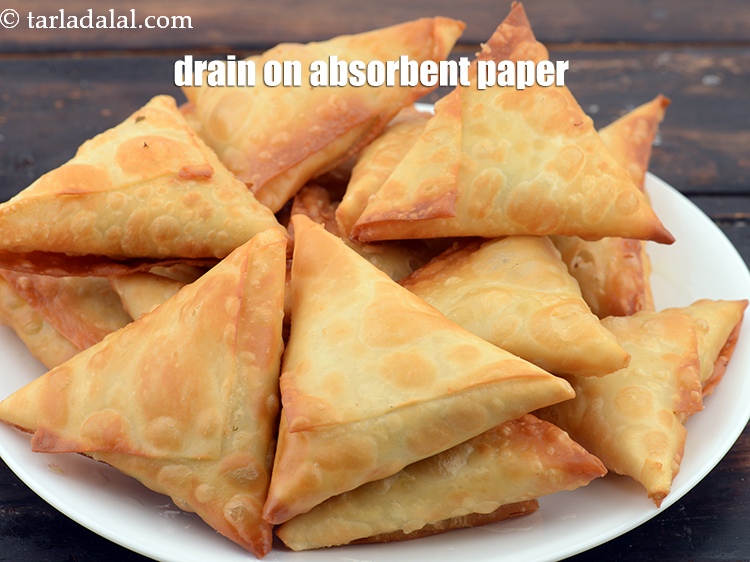 Step 26 – Drain on an absorbent paper.