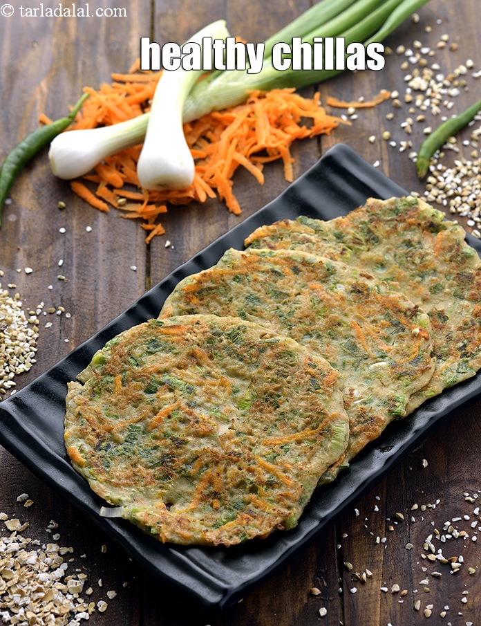 Step 25 – Serve the&nbsp;<strong>high fiber chillas</strong>&nbsp;immediately with <a href="https://www.tarladalal.com/Low-Calorie-Green-Chutney-Hari-Chutney-%E2%80%93-Diabetic-Friendly-3537r" target="_blank">low calorie green chutney</a>.