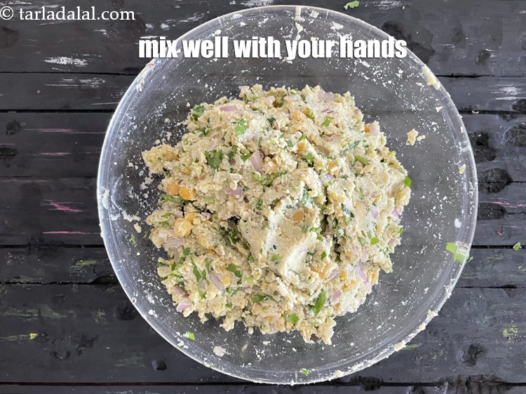 Step 27 – Mix well with your hands.