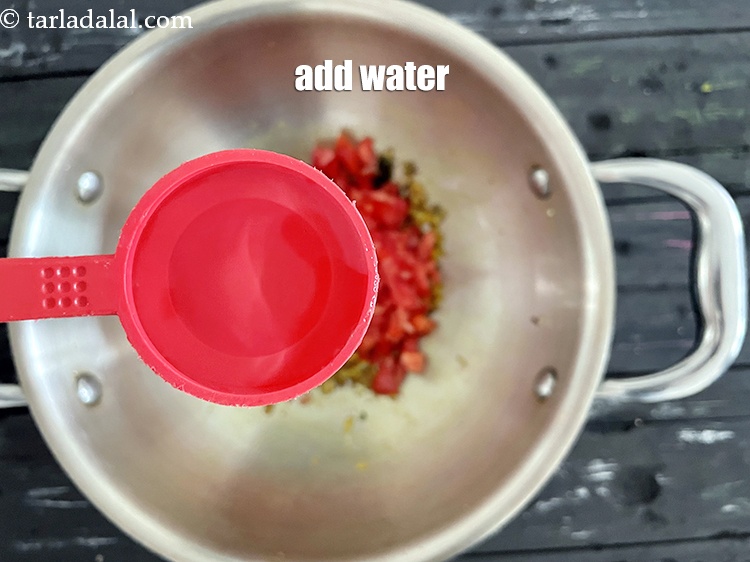 Step 26 – Add 2 tablespoons of water.