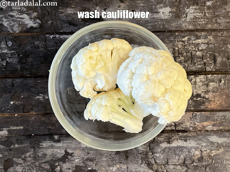 Step 53 – <meta charset="UTF-8" />First clean the cauliflower and separate its big florets from the stem and …