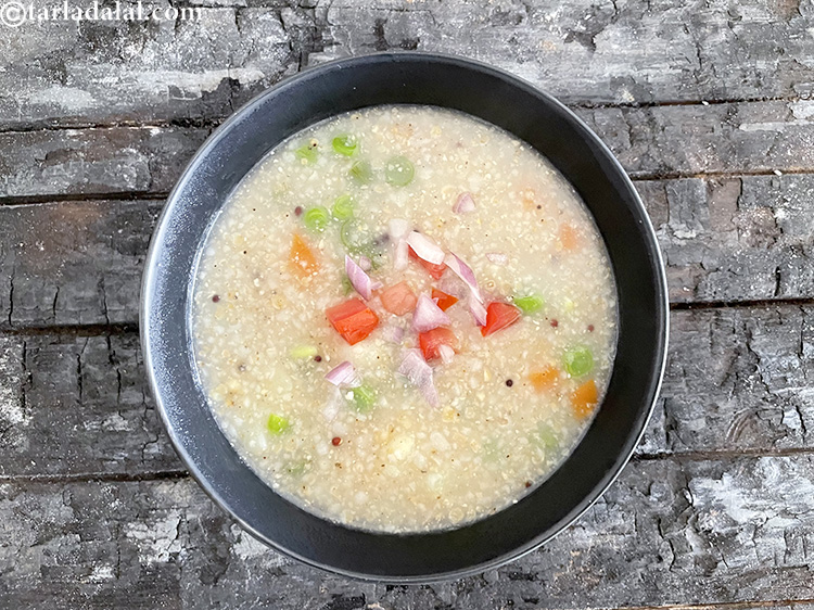 Step 36 – Top with&nbsp;<meta charset="UTF-8" />2 tbsp&nbsp;finely&nbsp;<a href="glossary-chopped-onions-722i">chopped onions</a>.&nbsp;&nbsp;Raw onions are a very valuable source of&nbsp;<a href="https://www.tarladalal.com/recipes-for-Vitamin-C-Rich-Indian-Recipes-804" …