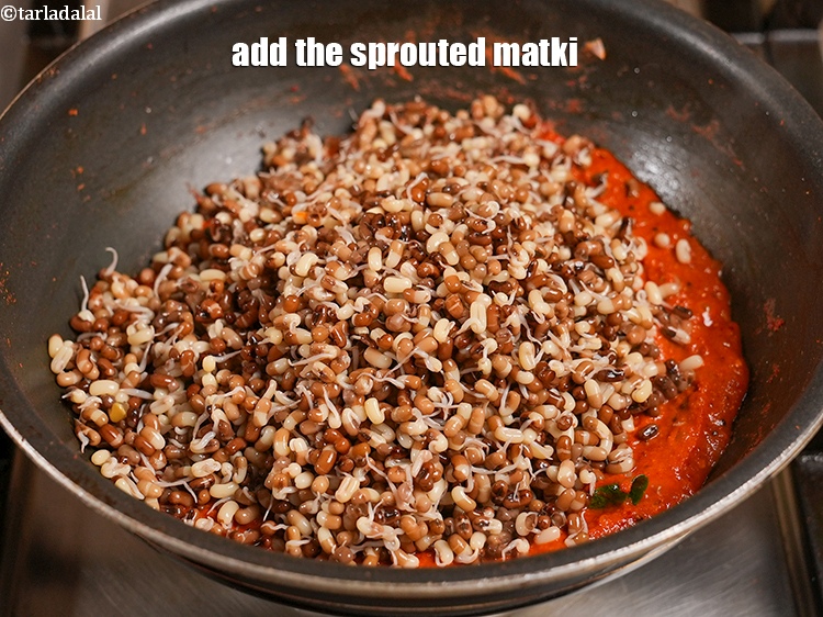 Step 31 – Add the sprouted matki.&nbsp;