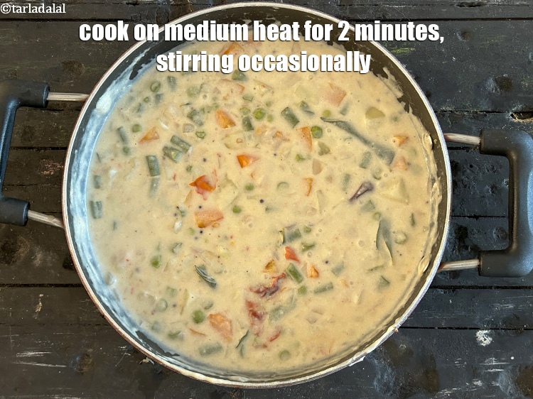 Step 31 – Cook on medium heat&nbsp; for 2 minutes, stirring occasionally.