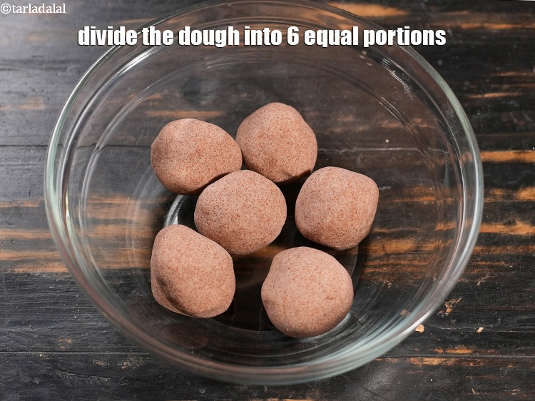 Step 26 – Divide the dough into 6 equal portions.<br /> &nbsp;