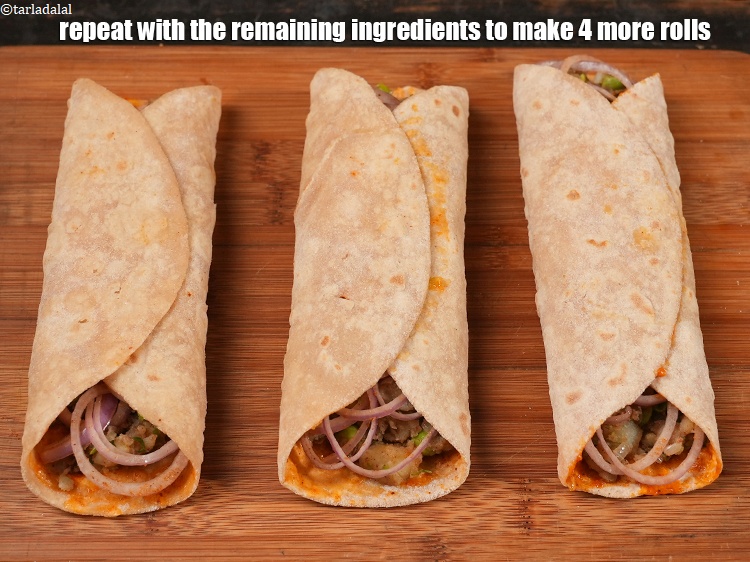 Step 29 – Repeat with the remaining ingredients to make 4&nbsp;more rolls.