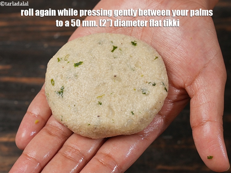 Step 28 – Roll again while pressing gently between your palms to a 50 mm. (2&rdquo;) diameter flat …