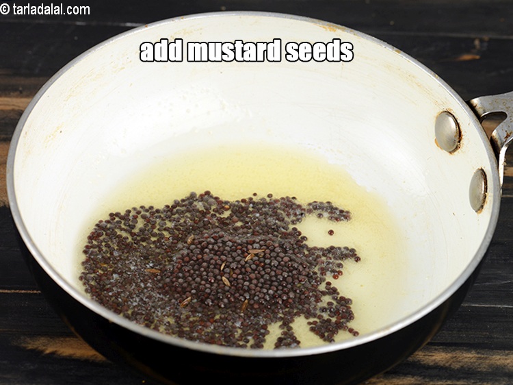 Step 28 – Add 1 tsp mustard seeds.