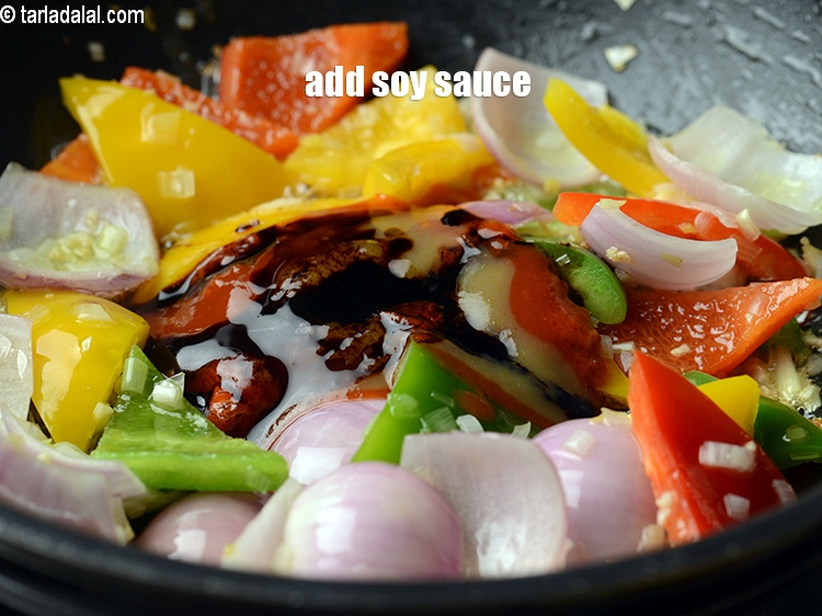 Step 28 – Add 2 tsp <a href="https://www.tarladalal.com/glossary-soy-sauce-soya-sauce-864i">soy sauce</a>.&nbsp;