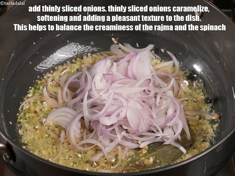 Step 27 – Add 1 cup thinly <a href="https://www.tarladalal.com/glossary-sliced-onions-745i">sliced onions</a>. thinly sliced onions caramelize, softening and adding a …