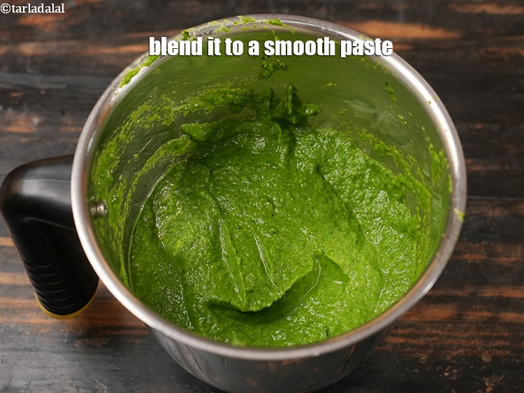 Step 27 – Blend it to a smooth paste. Keep aside.<br /> &nbsp;