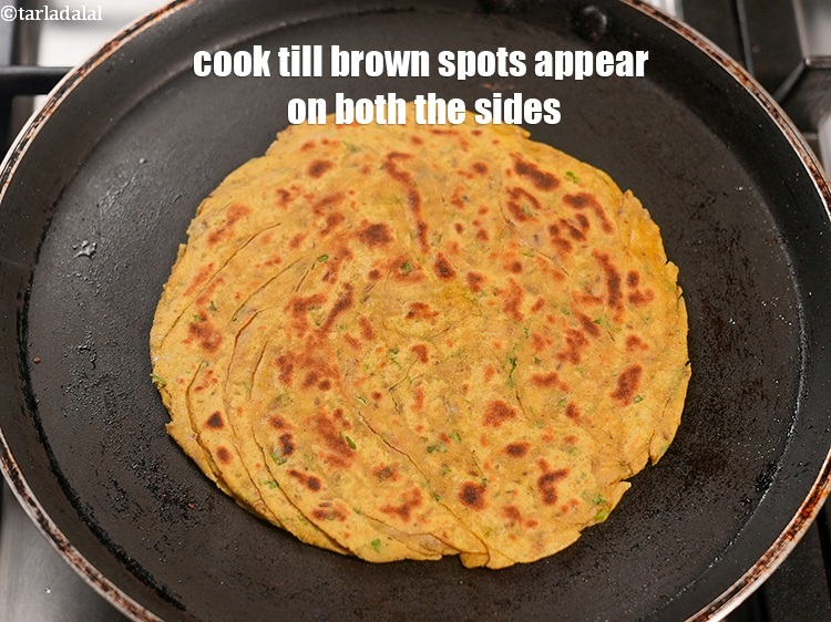 Step 27 – Cook till brown spots appear on both the sides.