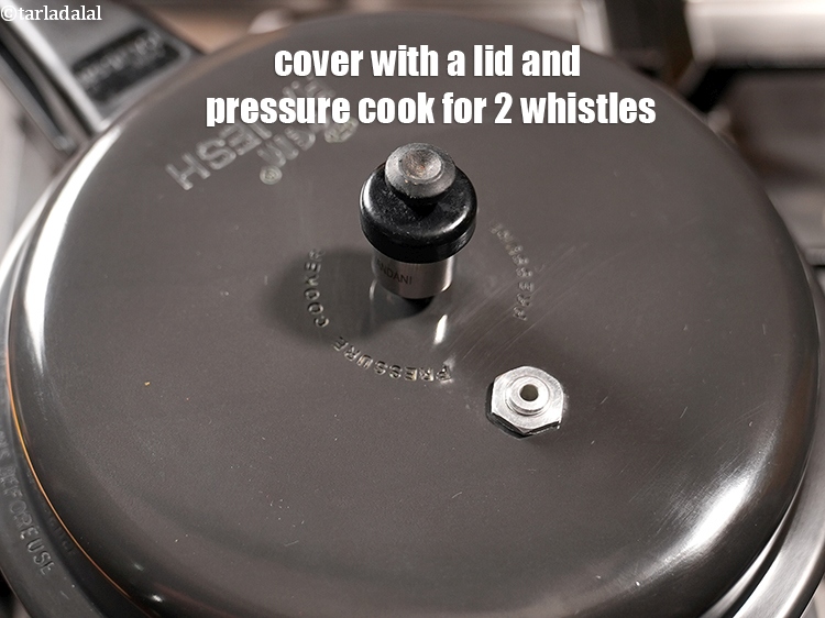 Step 27 – Cover with a lid and pressure cook for 2 whistles.