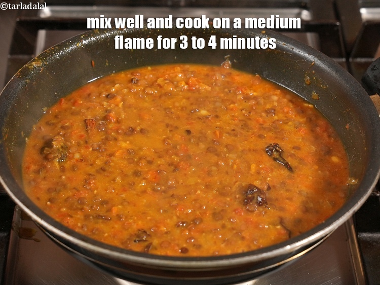 Step 27 – Mix well and cook on a medium flame for 3 to 4 minutes.