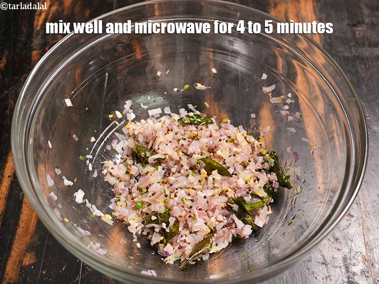 Step 27 – Mix well and microwave for 4 to 5 minutes.