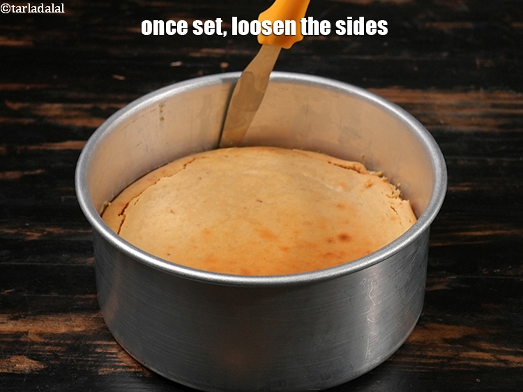 Step 27 – Once set, loosen the sides.