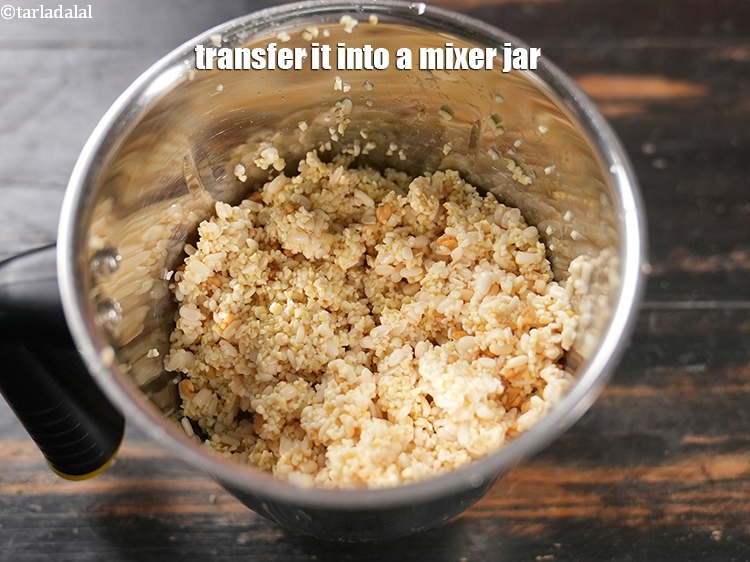 Step 27 – Transfer it into a mixer jar.