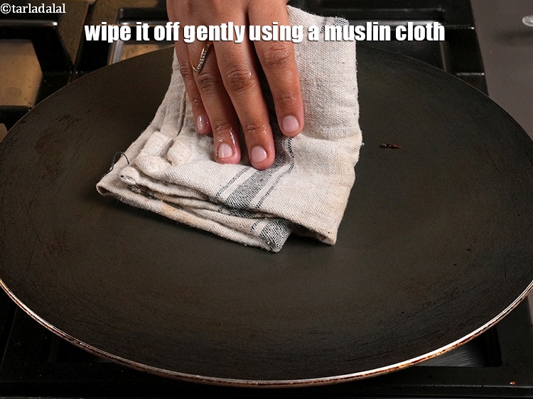 Step 27 – Wipe it off gently using a muslin cloth.