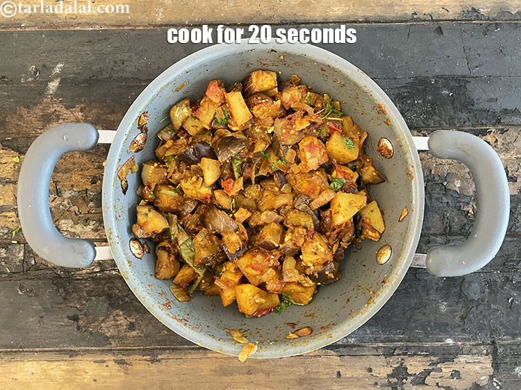 Step 28 – Cook for 20 seconds. Garnish with 2 tbls coriander.