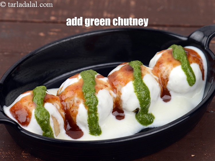 Step 28 – Add 2 tsp <a href="https://www.tarladalal.com/green-chutney-22266r">green chutney</a>.